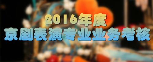 操逼视频啊啊啊啊www.国家京剧院2016年度京剧表演专业业务考...